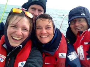 A select few Team-Huwers on deck